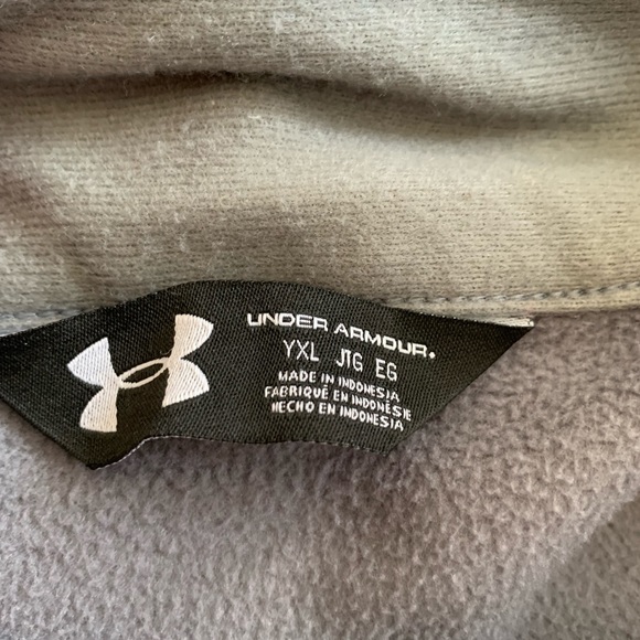 Under Armour Dual Layer Boys Youth YXL Coat Hooded Red Jacket ColdGear Infrared - Picture 9 of 12